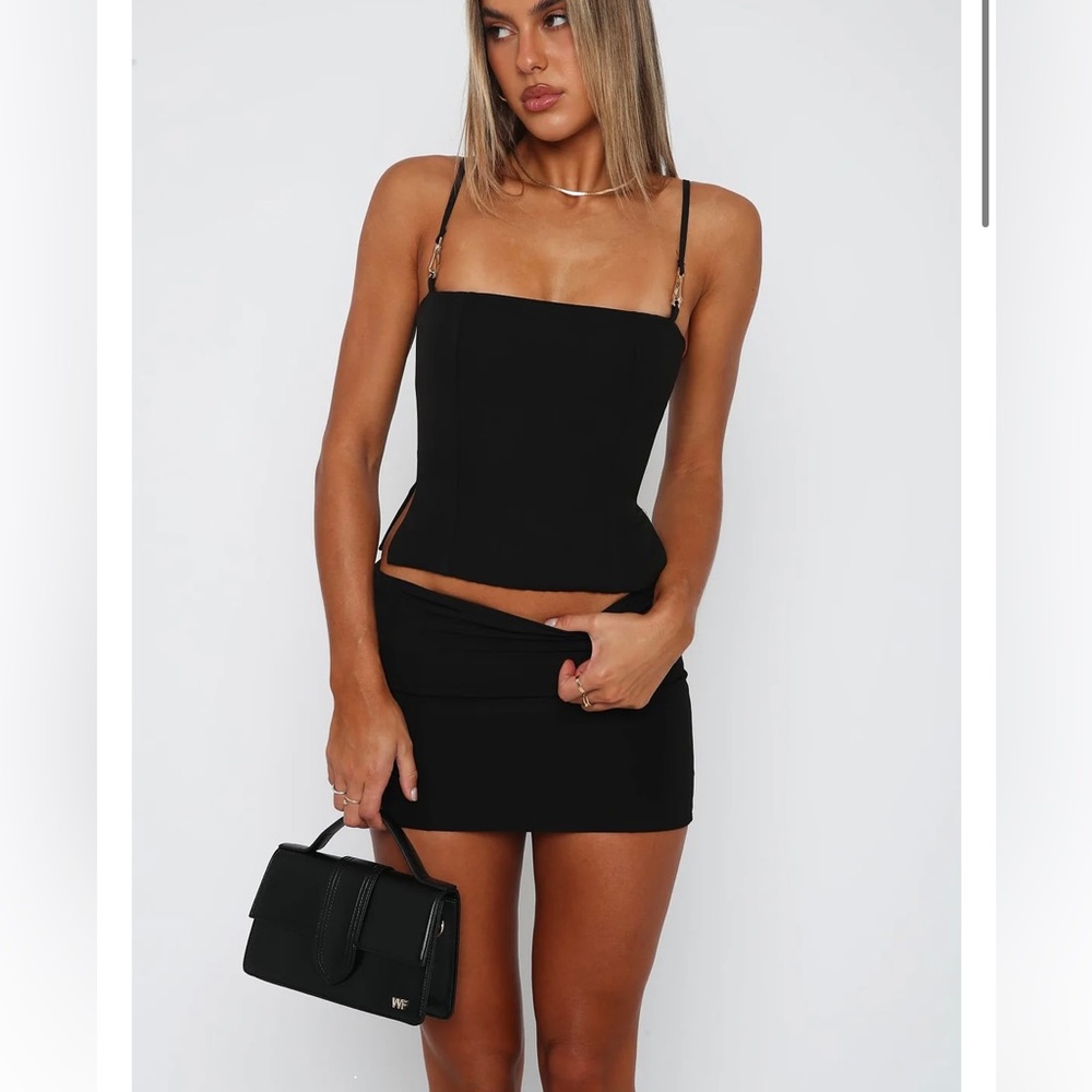 White fox boutique black top